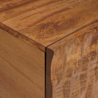 Mueble de TV Acabado de Acacia Marrón 105 x 33 x 46 cm