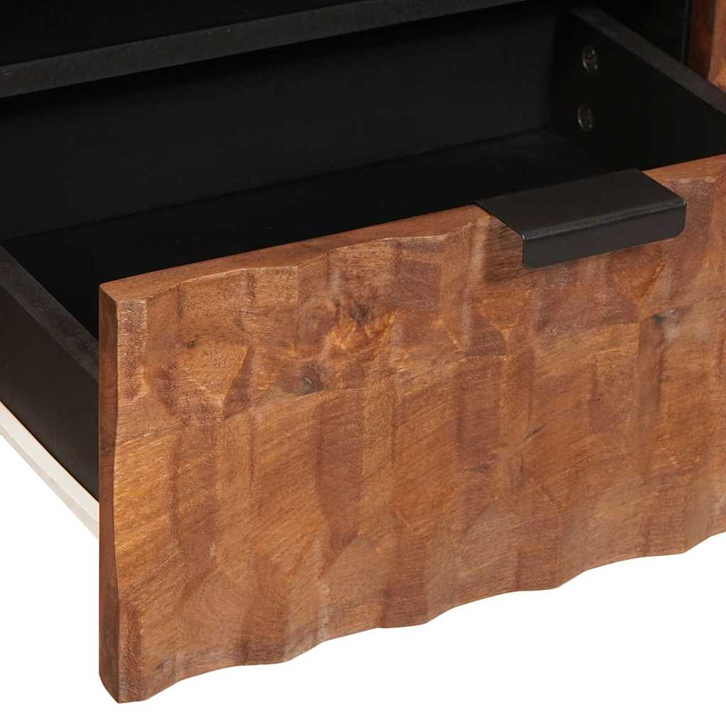 Mueble de TV Acabado de Acacia Marrón 105 x 33 x 46 cm