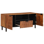 Mueble de TV Acabado de Acacia Marrón 105 x 33 x 46 cm
