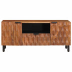 Mueble de TV Acabado de Acacia Marrón 105 x 33 x 46 cm
