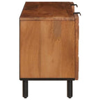 Mueble de TV Acabado de Acacia Marrón 105 x 33 x 46 cm