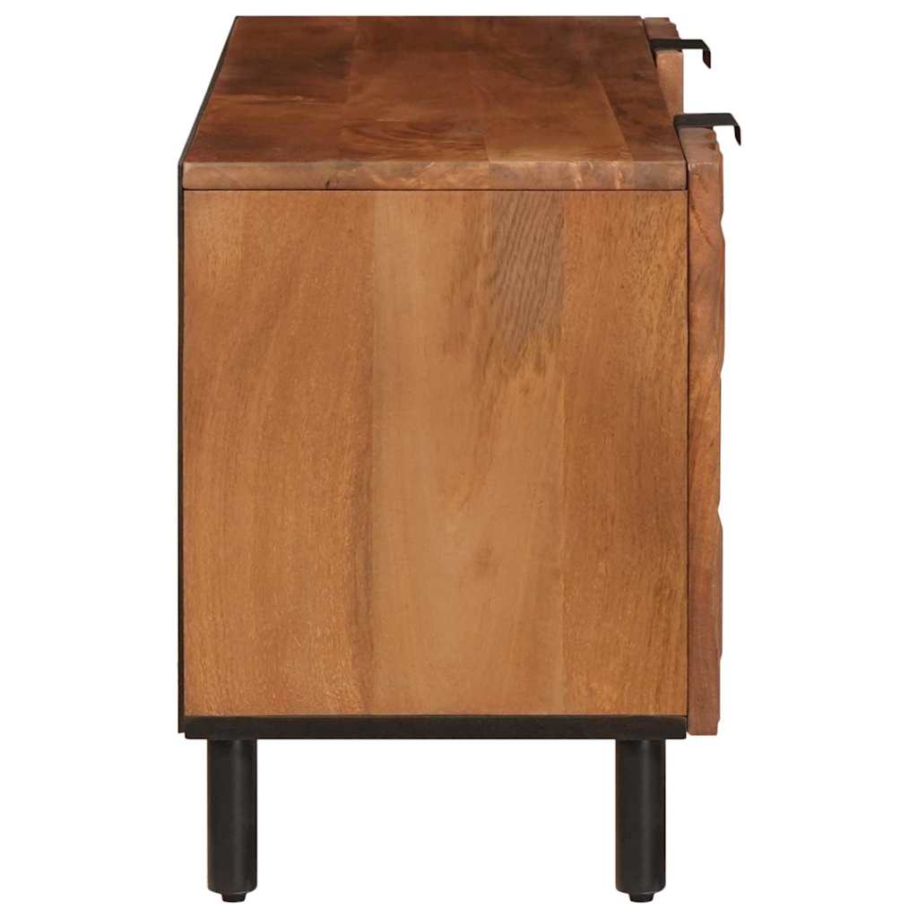 Mueble de TV Acabado de Acacia Marrón 105 x 33 x 46 cm