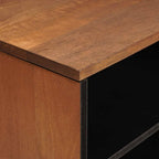 Mueble de TV Acabado de Acacia Marrón 80 x 33 x 46 cm