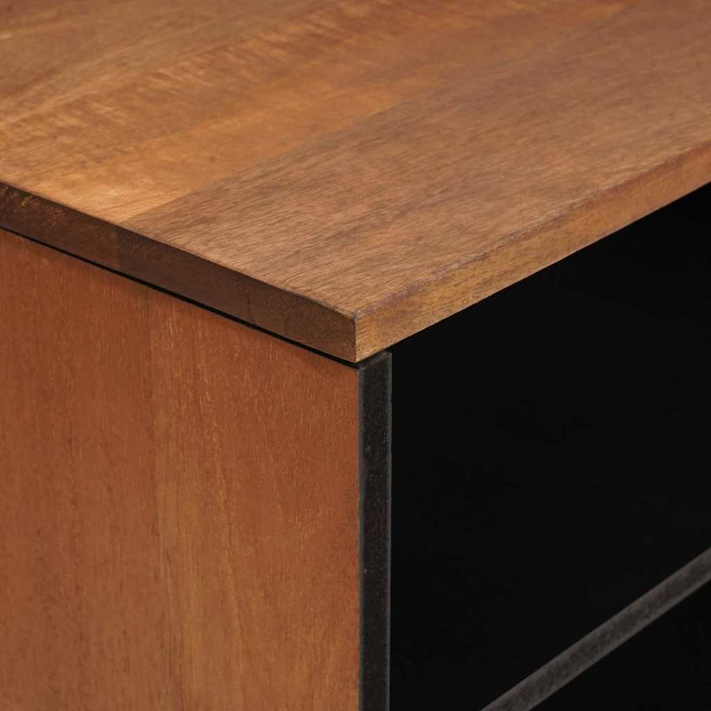 Mueble de TV Acabado de Acacia Marrón 80 x 33 x 46 cm