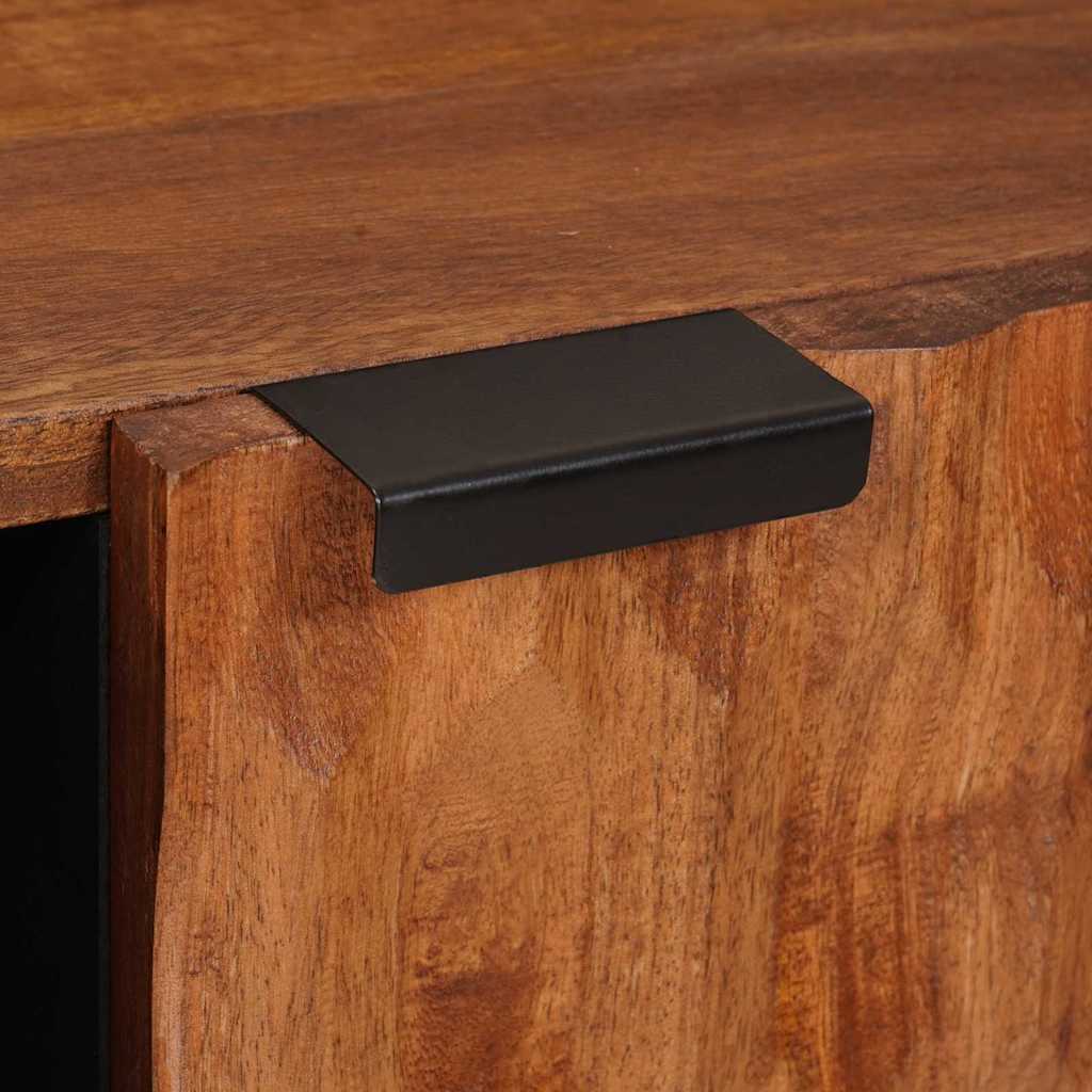 Mueble de TV Acabado de Acacia Marrón 80 x 33 x 46 cm