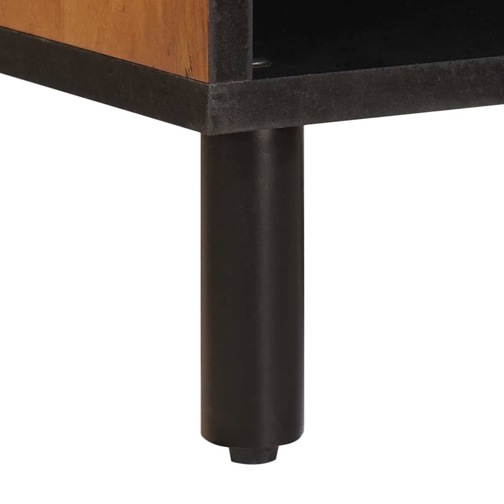Mueble de TV Acabado de Acacia Marrón 80 x 33 x 46 cm