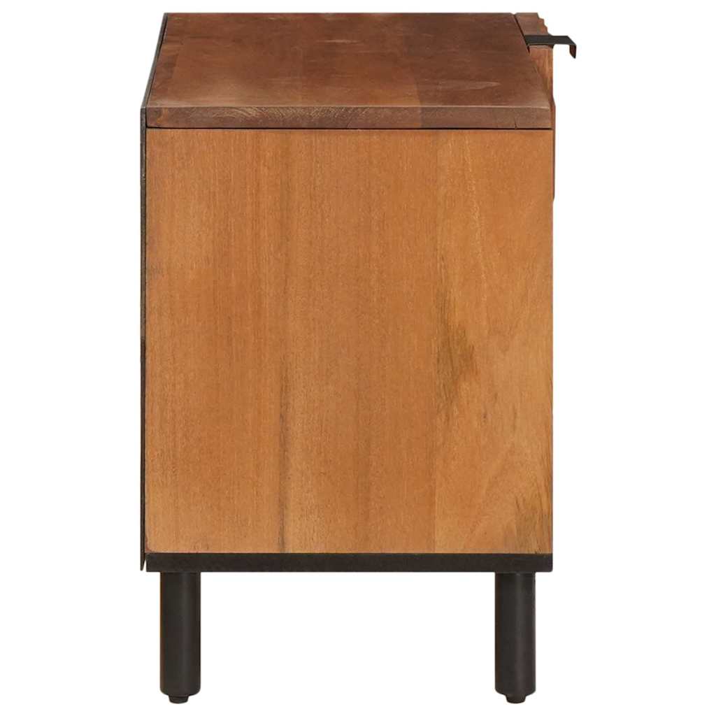 Mueble de TV Acabado de Acacia Marrón 80 x 33 x 46 cm