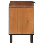 Mueble de TV Acabado de Acacia Marrón 80 x 33 x 46 cm