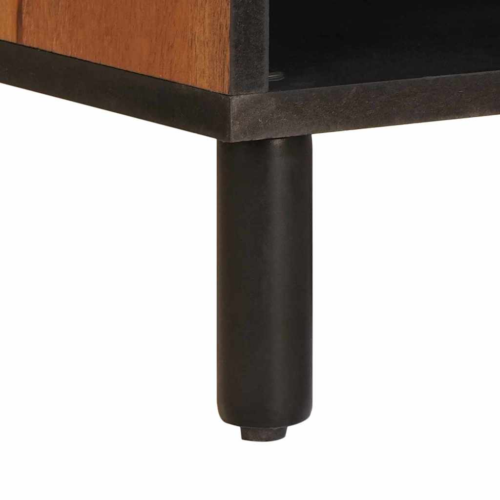 Mueble de TV Acabado de Acacia Marrón 100 x 33 x 46 cm