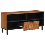 Mueble de TV Acabado de Acacia Marrón 100 x 33 x 46 cm