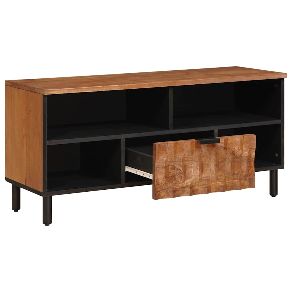 Mueble de TV Acabado de Acacia Marrón 100 x 33 x 46 cm