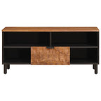 Mueble de TV Acabado de Acacia Marrón 100 x 33 x 46 cm