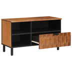 Mueble de TV con cajón Acabado de Acacia Marrón 80 x 33 x 46 cm