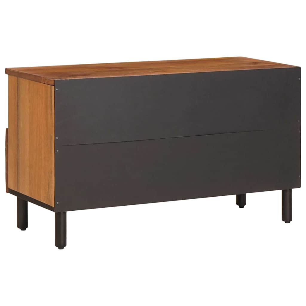 Mueble de TV con cajón Acabado de Acacia Marrón 80 x 33 x 46 cm