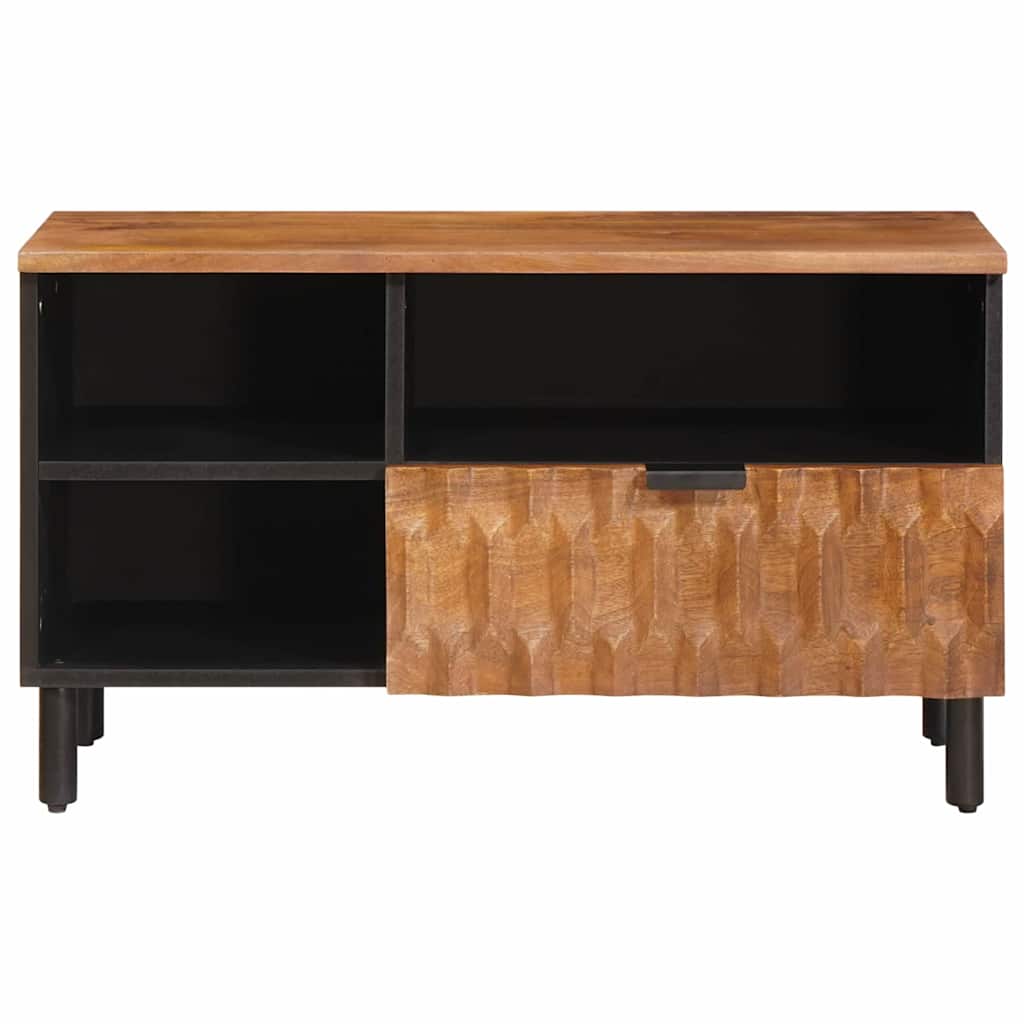 Mueble de TV con cajón Acabado de Acacia Marrón 80 x 33 x 46 cm