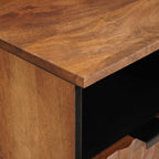 Mueble de TV Acabado de Acacia Marrón 100 x 33 x 46 cm