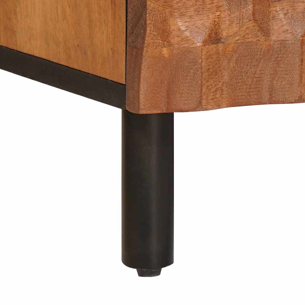 Mueble de TV Acabado de Acacia Marrón 100 x 33 x 46 cm