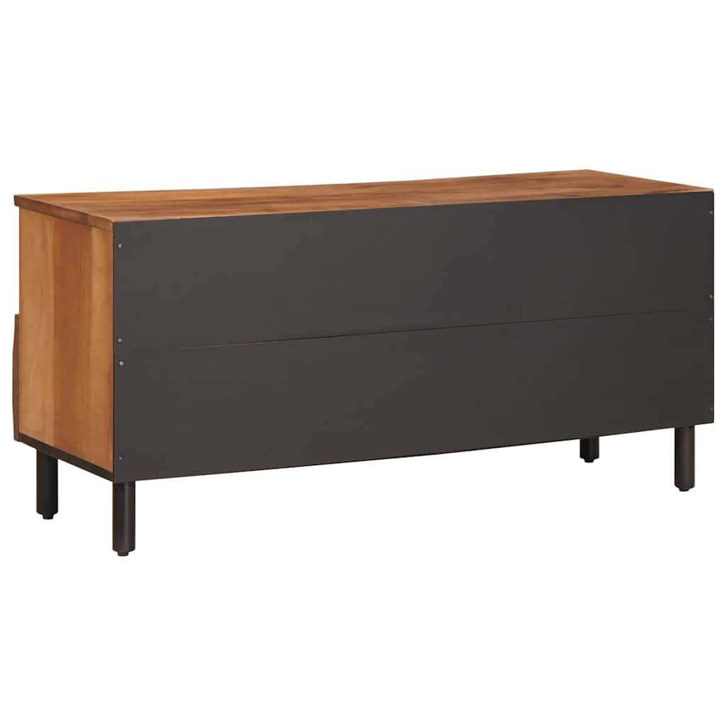 Mueble de TV Acabado de Acacia Marrón 100 x 33 x 46 cm