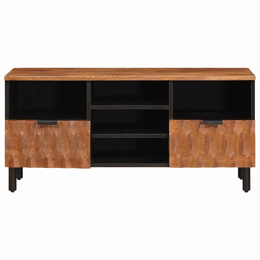 Mueble de TV Acabado de Acacia Marrón 100 x 33 x 46 cm