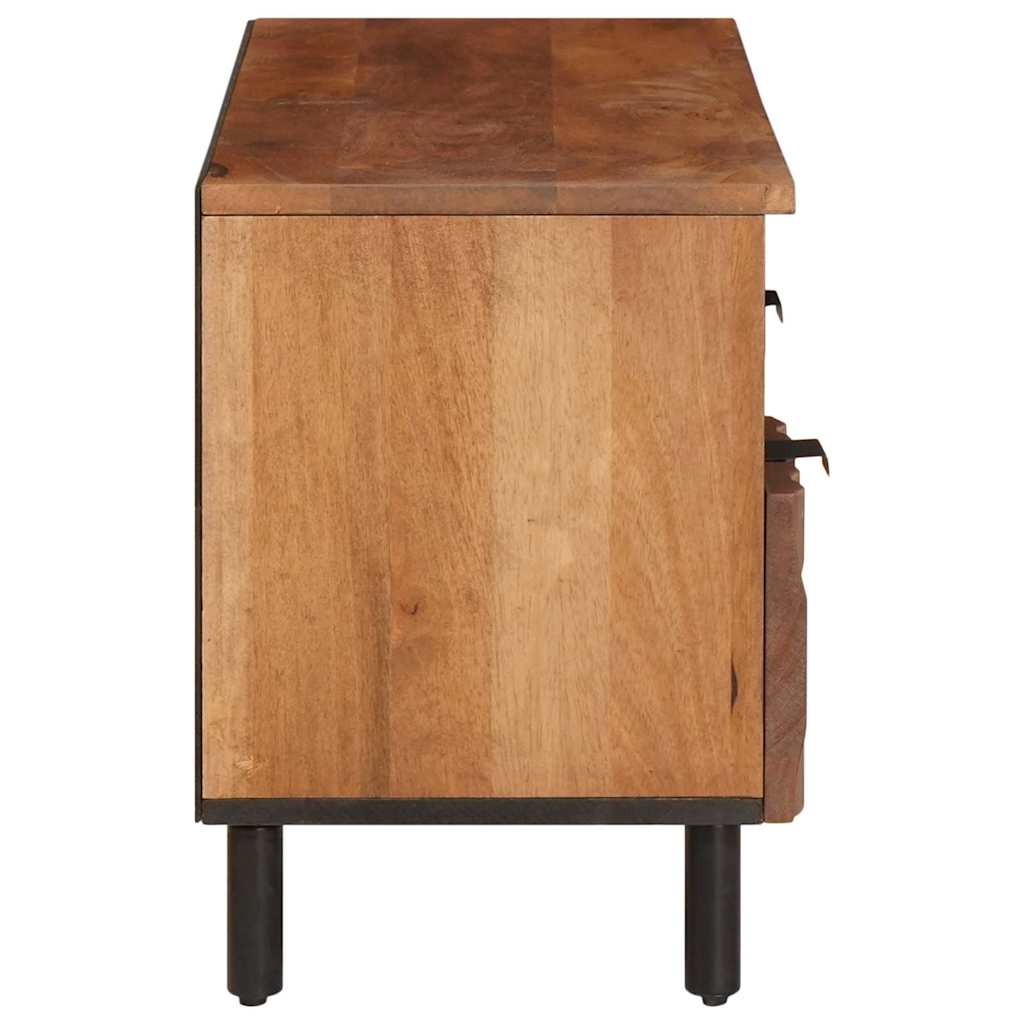 Mueble de TV Acabado de Acacia Marrón 100 x 33 x 46 cm