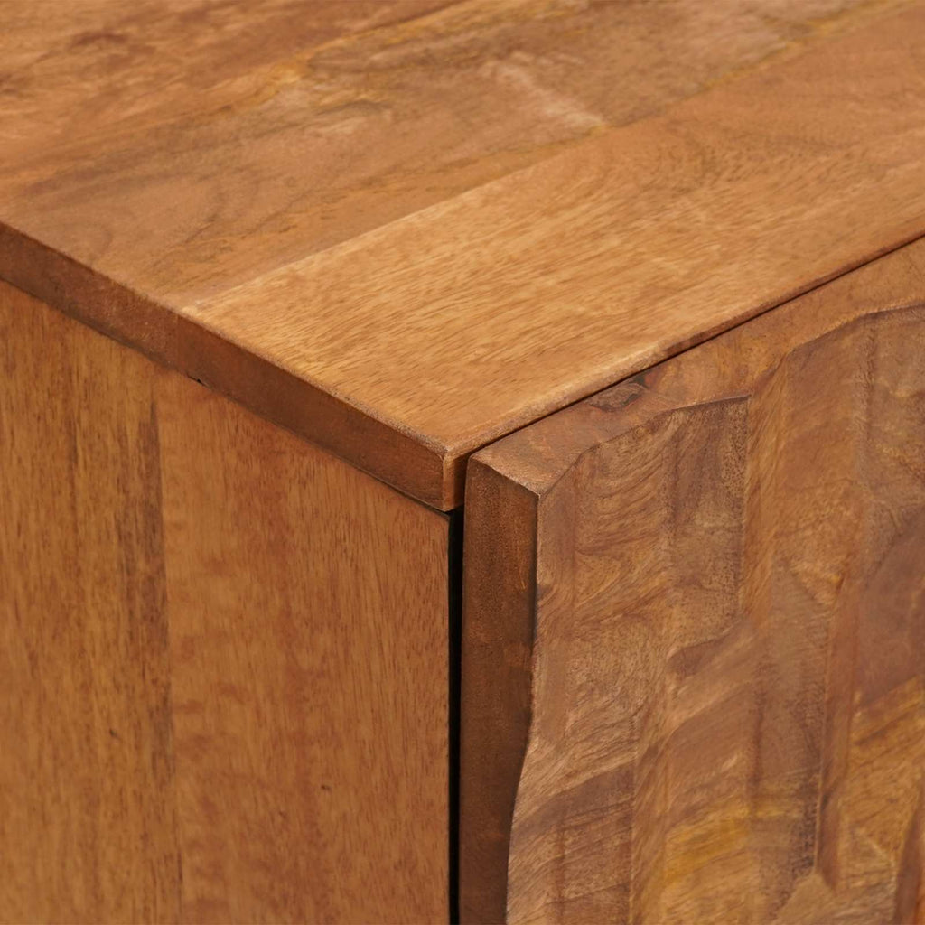 Aparador con cajón Acabado de Acacia Marrón 40 x 33 x 75 cm
