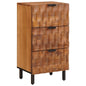 Chest of Drawers with Drawer Brown Acacia Finish 40 x 33 x 75 cm