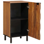 Aparador con puerta Acabado de Acacia Marrón 40 x 33 x 75 cm
