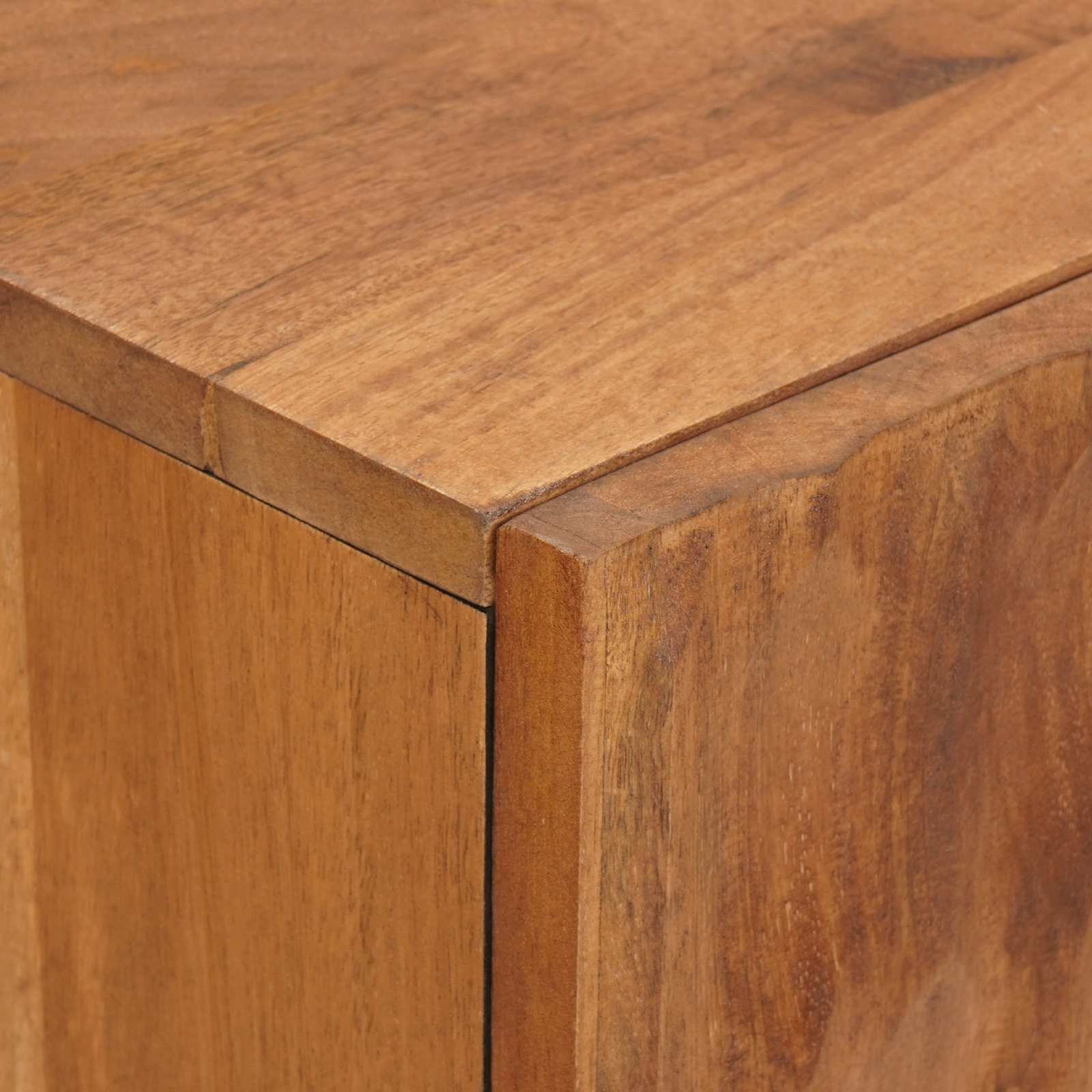 Aparador con estante Acabado de Acacia Marrón 90 x 33 x 75 cm