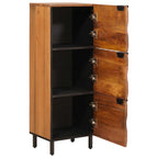 Aparador alto Acabado de Acacia Marrón 40 x 33 x 110 cm