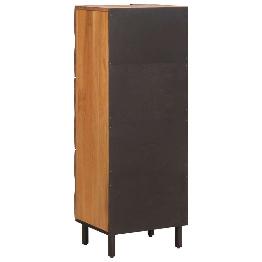 Aparador alto Acabado de Acacia Marrón 40 x 33 x 110 cm