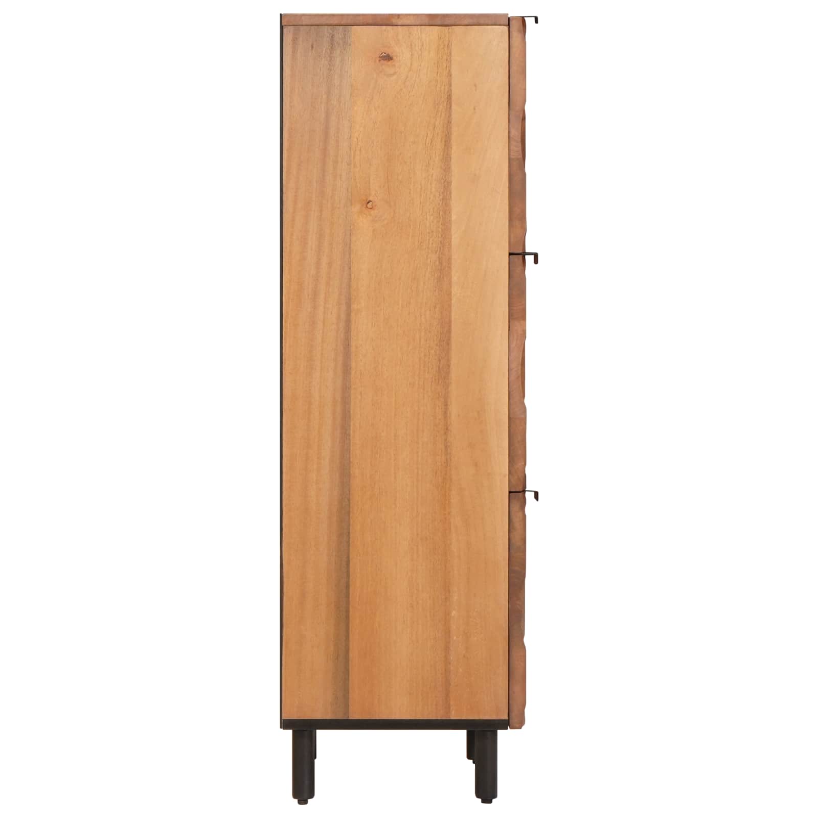 Aparador alto Acabado de Acacia Marrón 40 x 33 x 110 cm
