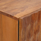 Aparador alto Acabado de Acacia Marrón 60 x 33 x 100 cm