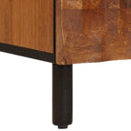 Aparador alto Acabado de Acacia Marrón 60 x 33 x 100 cm