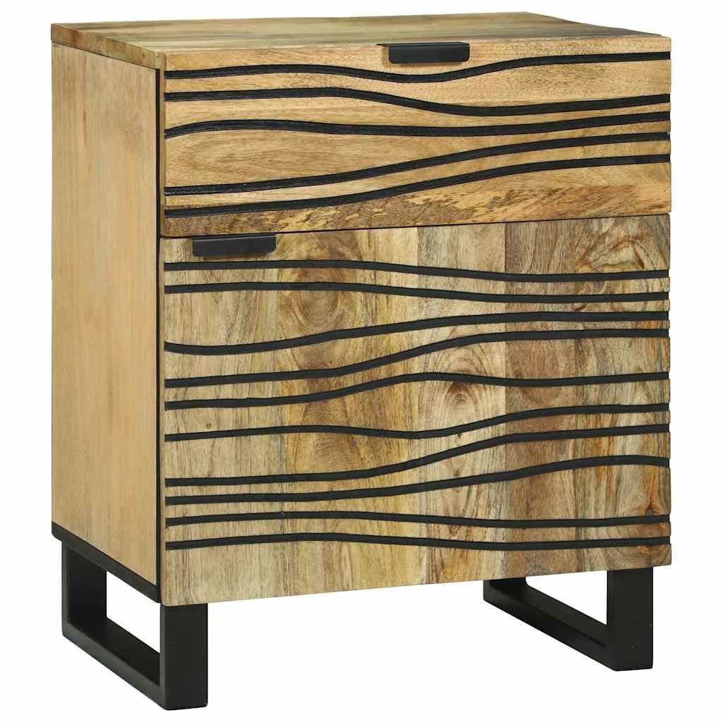 Mesa de Cabeceira Branca 50 x 33 x 60 cm Madeira Composta