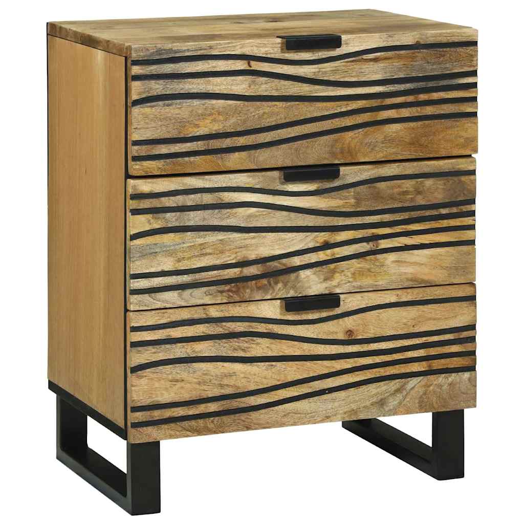Mesa de Cabeceira Branca 50 x 33 x 62 cm Madeira processada