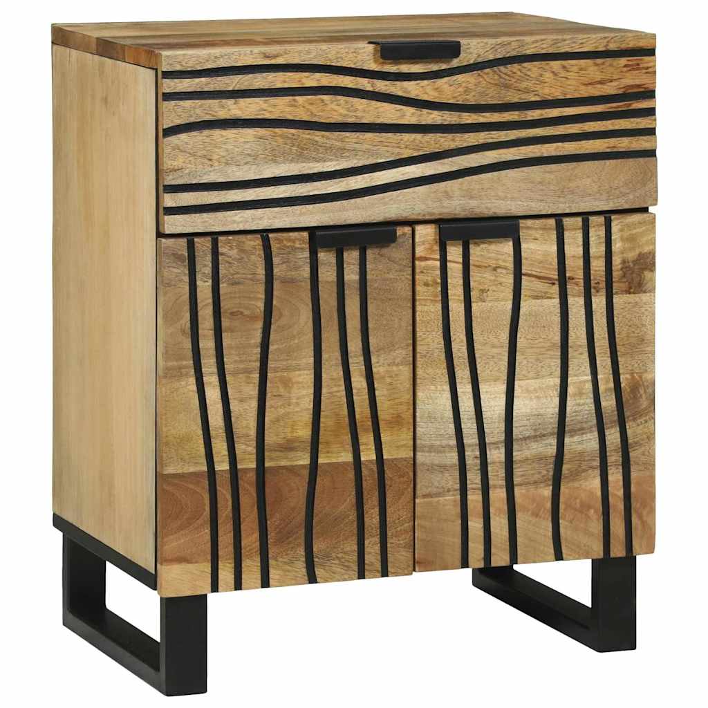 Mesa de Cabeceira Branca 50 x 33 x 60 cm Madeira Composta