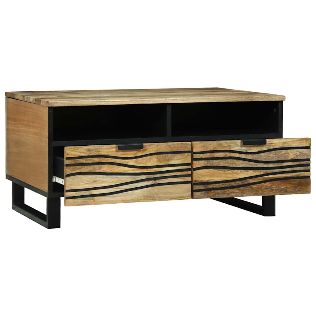 Mesa de centro Natural 80 x 54 x 40 cm Madera de ingeniería