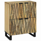 Aparador Marrón 60 x 33 x 75 cm madera maciza de mango