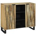 Aparador Blanco 90 x 33 x 75 cm madera maciza de mango
