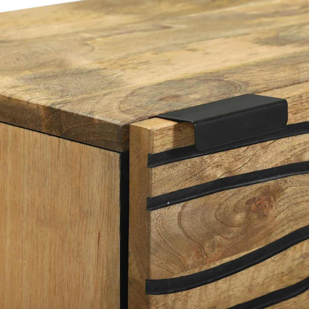Alto Marrón 40 x 33 x 110 cm madera maciza de mango