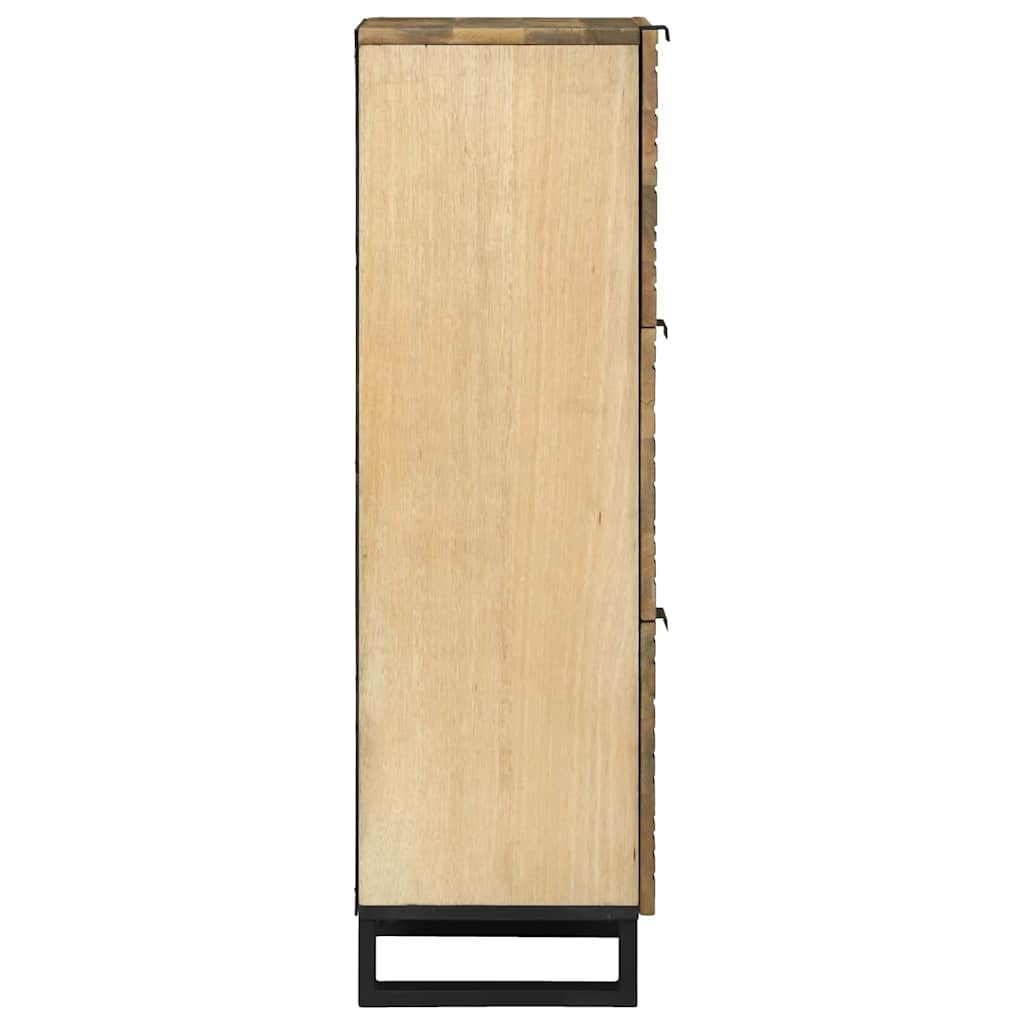 Alto Marrón 40 x 33 x 110 cm madera maciza de mango