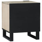 Mesa de noche 2 pcs Blanco 40 x 33 x 46 cm Madera de ingeniería
