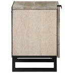 Mesa de noche 2 pcs Blanco 40 x 33 x 46 cm Madera de ingeniería