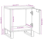 Mesa de noche 2 pcs Blanco 40 x 33 x 46 cm Madera de ingeniería