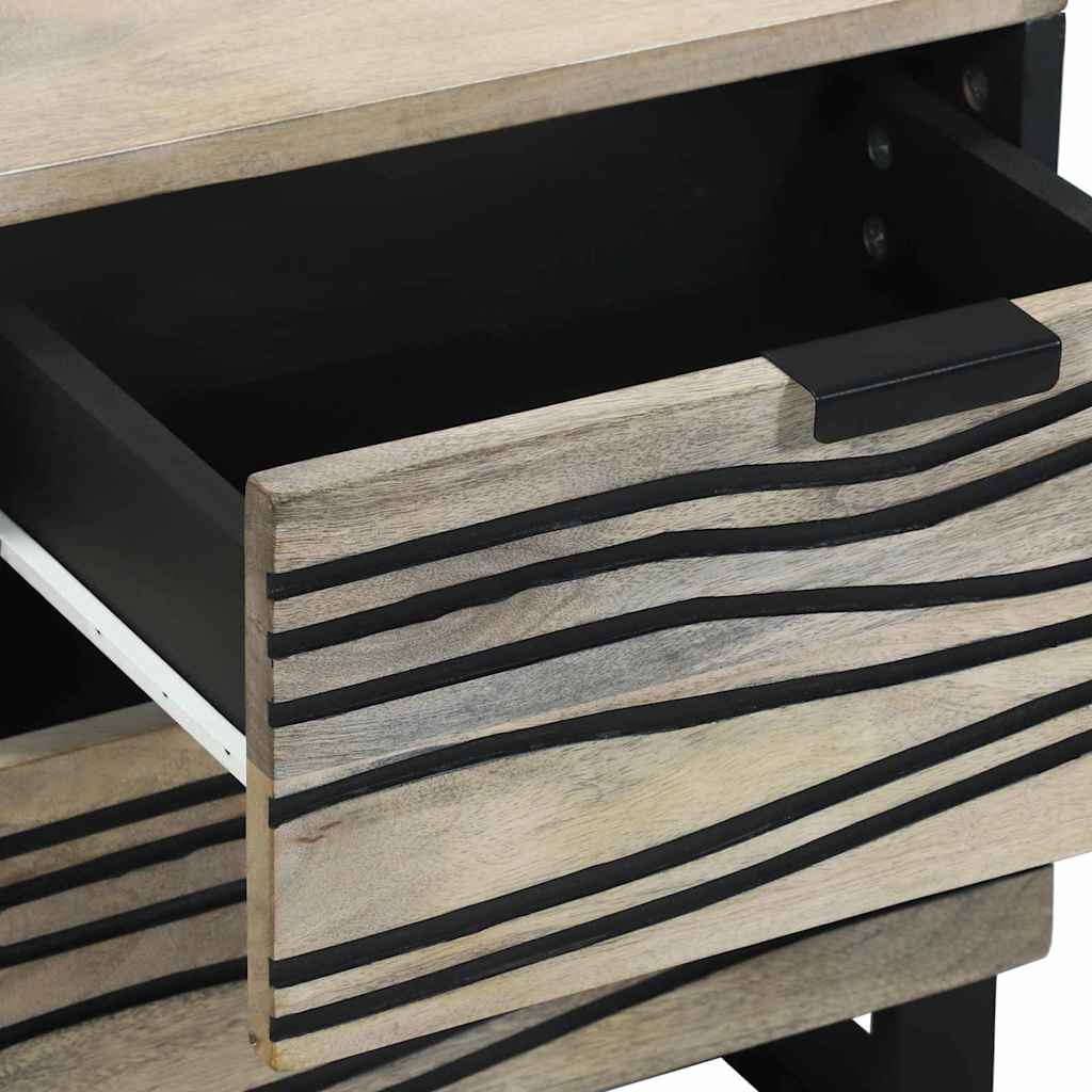 Mesa de noche 2 pcs Blanco 40 x 33 x 46 cm Madera de ingeniería
