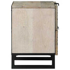Mesa de noche 2 pcs Blanco 40 x 33 x 46 cm Madera de ingeniería