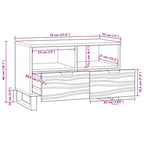 Unidades de TV con cajón 70 x 33 x 46 cm Madera contrachapada