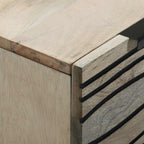 Vitrina Blanco 60 x 33.5 x 75 cm Madera maciza de Mango