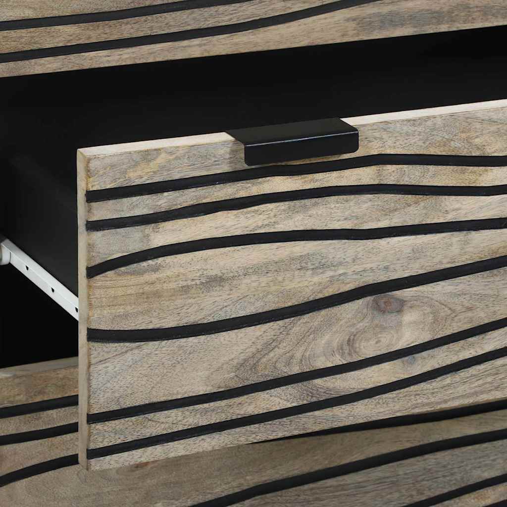 Vitrina Blanco 60 x 33.5 x 75 cm Madera maciza de Mango