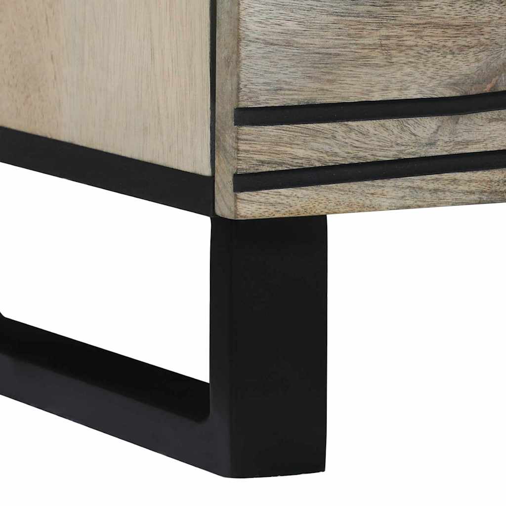 Vitrina Blanco 60 x 33.5 x 75 cm Madera maciza de Mango